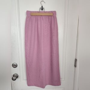 The Limited hazy pink Y2K knit sweater midi skirt sz M EUC